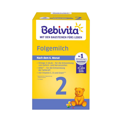 Bebivita 2 Folgemilch nach dem 6.Monat 500g foodpipe [Lebensmittel-Lieferservice Rostock]