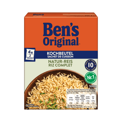 Ben's Naturreis Kochbeutel 500g foodpipe [Lebensmittel-Lieferservice Rostock]