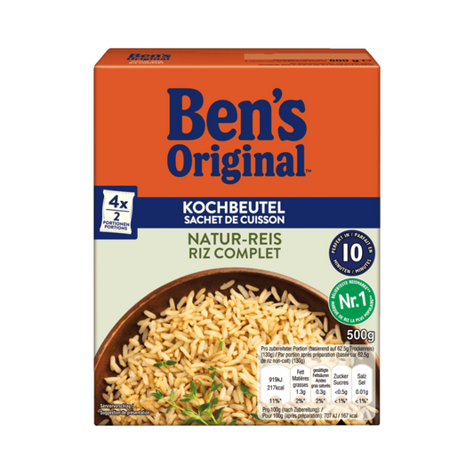 Ben's Naturreis Kochbeutel 500g foodpipe [Lebensmittel-Lieferservice Rostock]