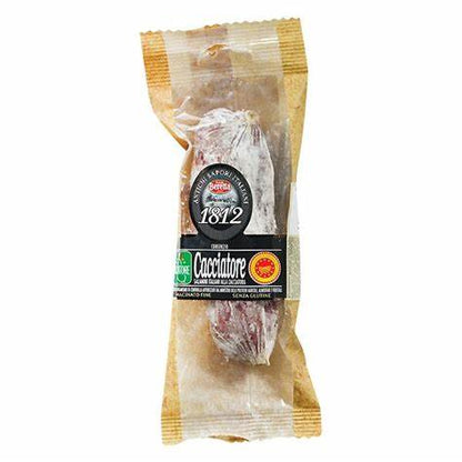 Beretta Salami Cacciatore g.U.fein gekörnt weiß geschimmelt 150g foodpipe [Lebensmittel-Lieferservice Rostock]