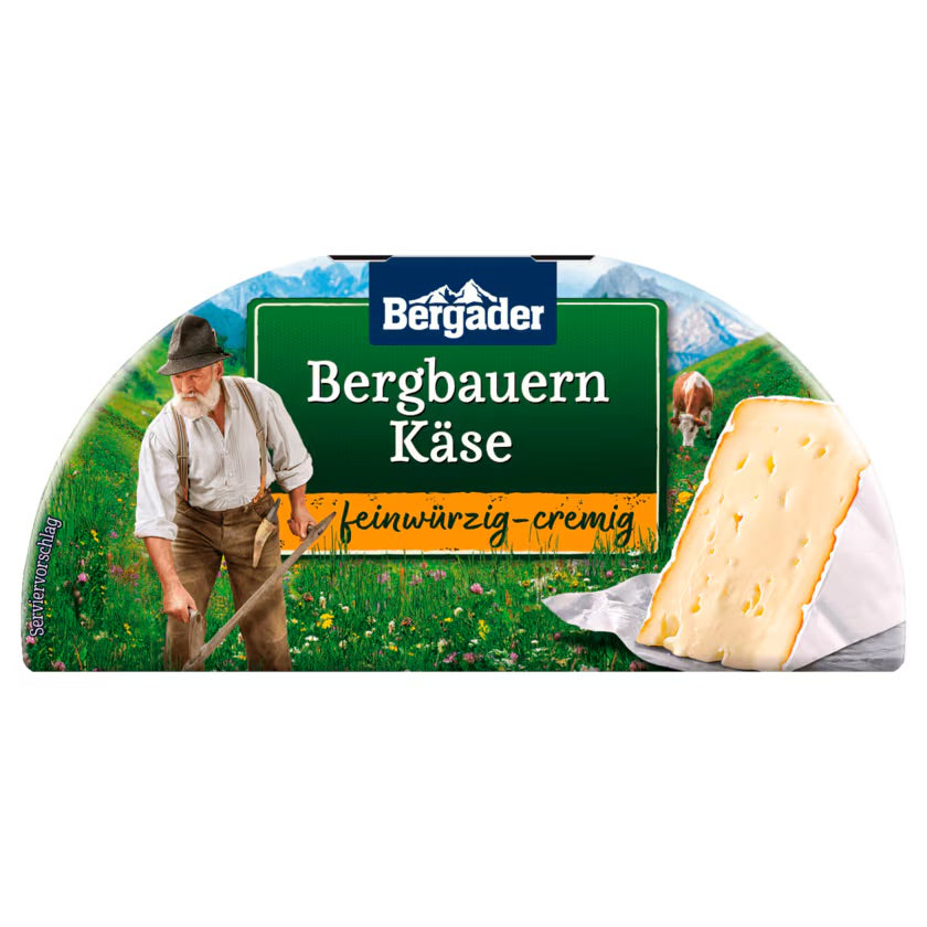 Bergader Bergbauern feinwürzig-cremig 60% Doppelrahmstufe 165g foodpipe [Lebensmittel-Lieferservice Rostock]