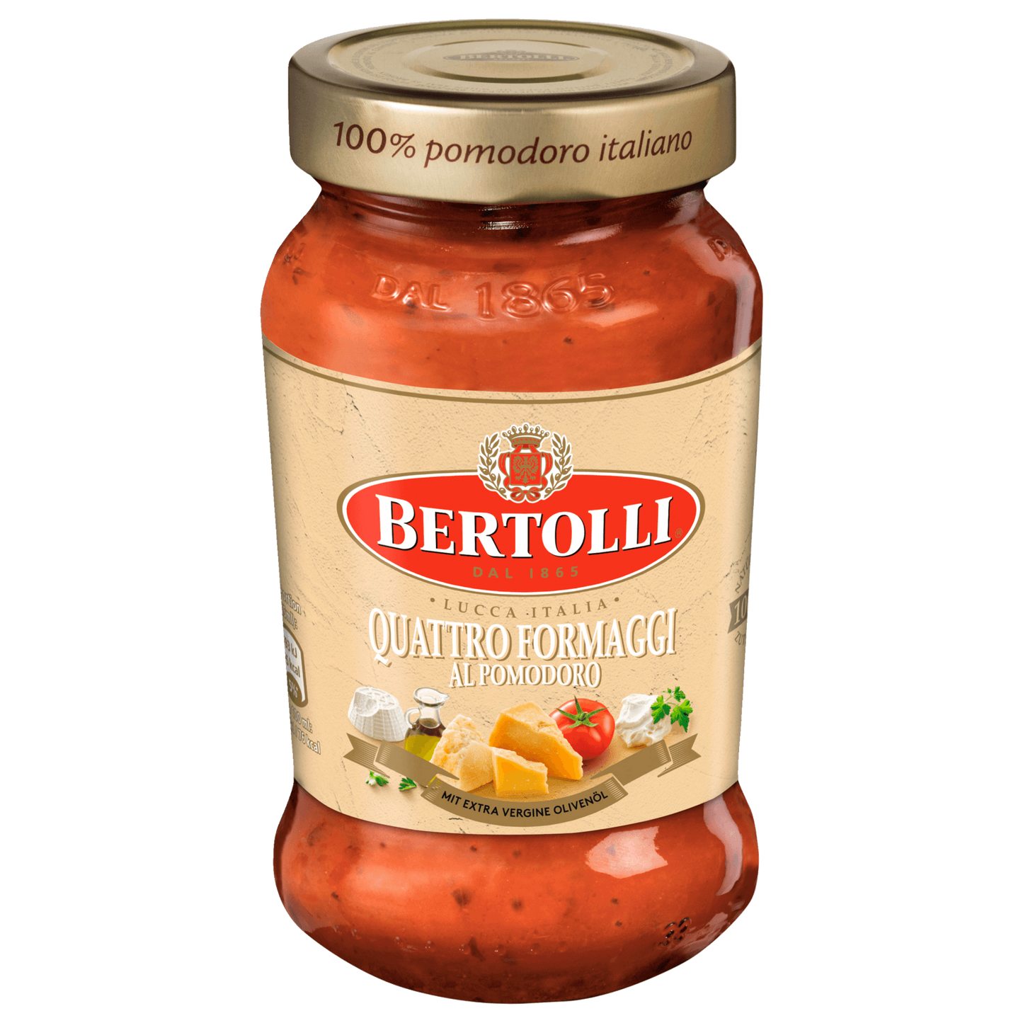 Bertolli Sauce Quattro Formaggi al Pomodoro 400g foodpipe [Lebensmittel-Lieferservice Rostock]