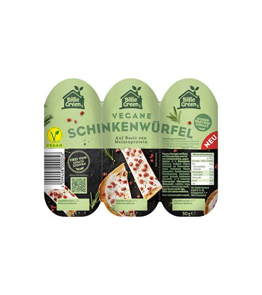 Billie Green Vegane Schinkenwürfel 90g foodpipe [Lebensmittel-Lieferservice Rostock]