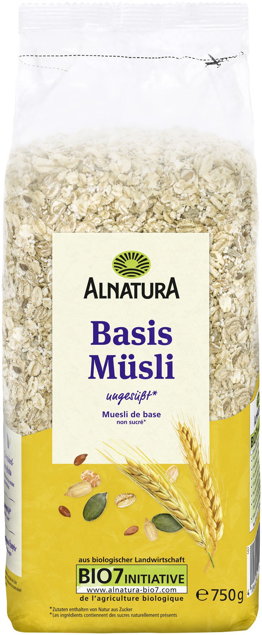 Bio Alnatura Basis Müsli 750g foodpipe [Lebensmittel-Lieferservice Rostock]