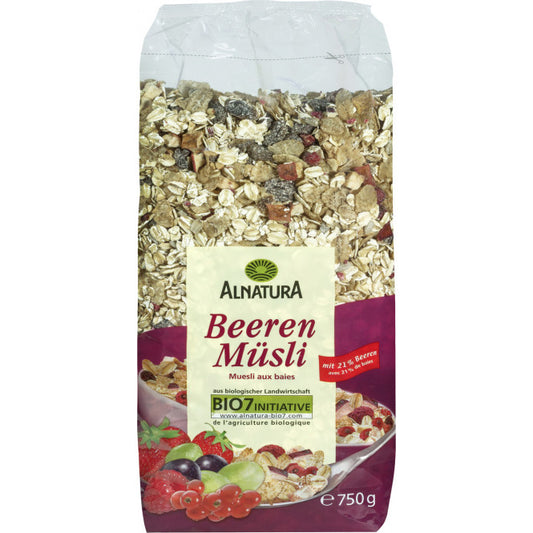 Bio Alnatura Beeren-Müsli 750g foodpipe [Lebensmittel-Lieferservice Rostock]