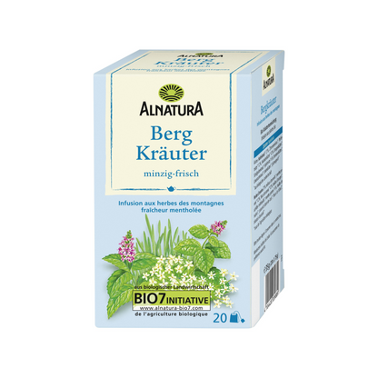 Bio Alnatura Bergkräutertee 20ST 35g foodpipe [Lebensmittel-Lieferservice Rostock]