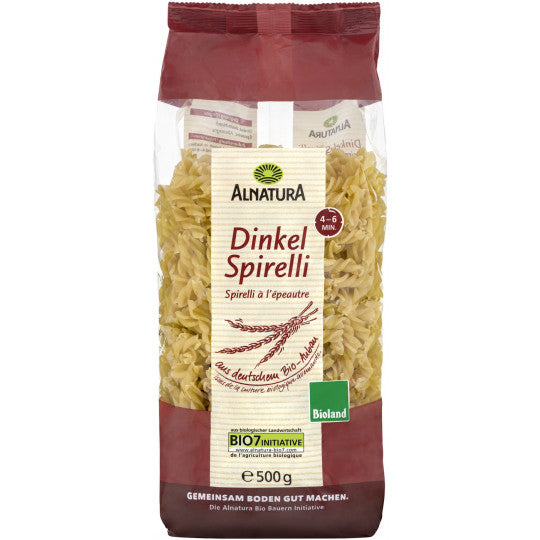 Bio Alnatura Dinkel Spirelli 500g foodpipe [Lebensmittel-Lieferservice Rostock]