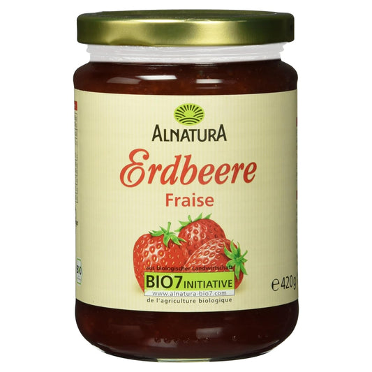 Bio Alnatura Fruchtaufstrich Erdbeere 420g foodpipe [Lebensmittel-Lieferservice Rostock]