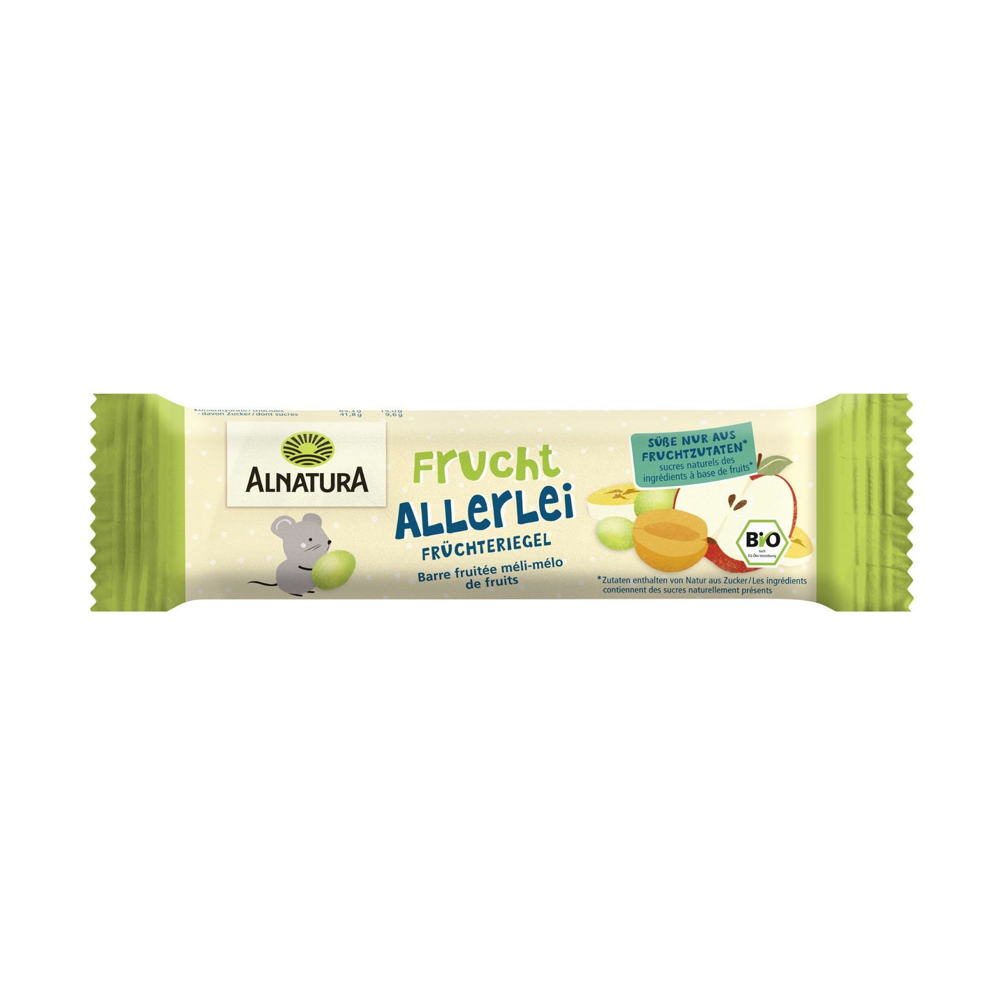 Bio Alnatura Früchteriegel Fruchtallerlei Baby 23g foodpipe [Lebensmittel-Lieferservice Rostock]