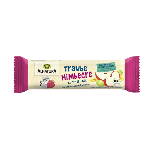Bio Alnatura Früchteriegel Traube-Himbeere ab 3 Jahren 23g foodpipe [Lebensmittel-Lieferservice Rostock]