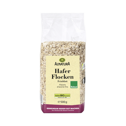 Bio Alnatura Haferflocken Feinblatt 500g foodpipe [Lebensmittel-Lieferservice Rostock]