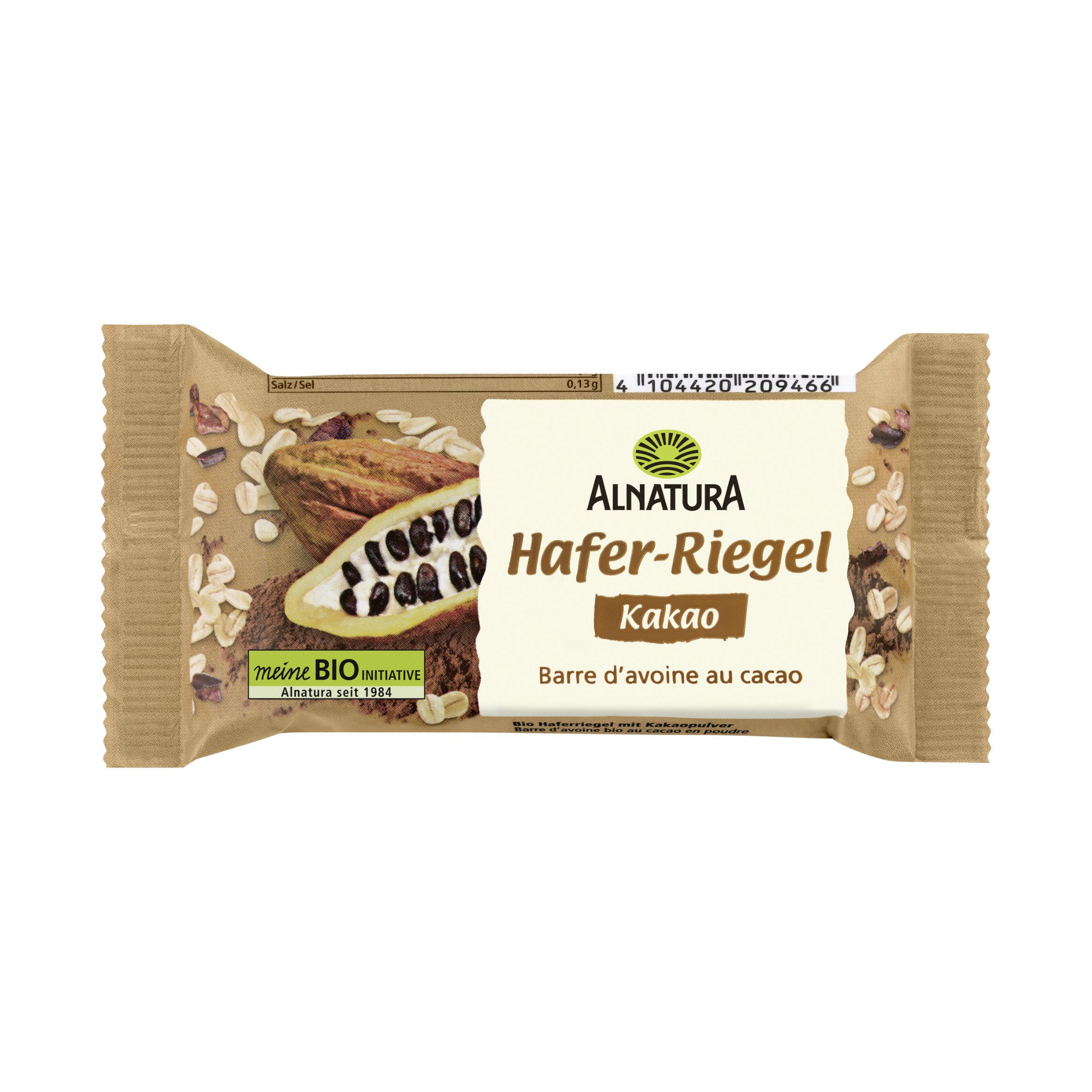 Bio Alnatura Haferriegel Kakao 60g foodpipe [Lebensmittel-Lieferservice Rostock]