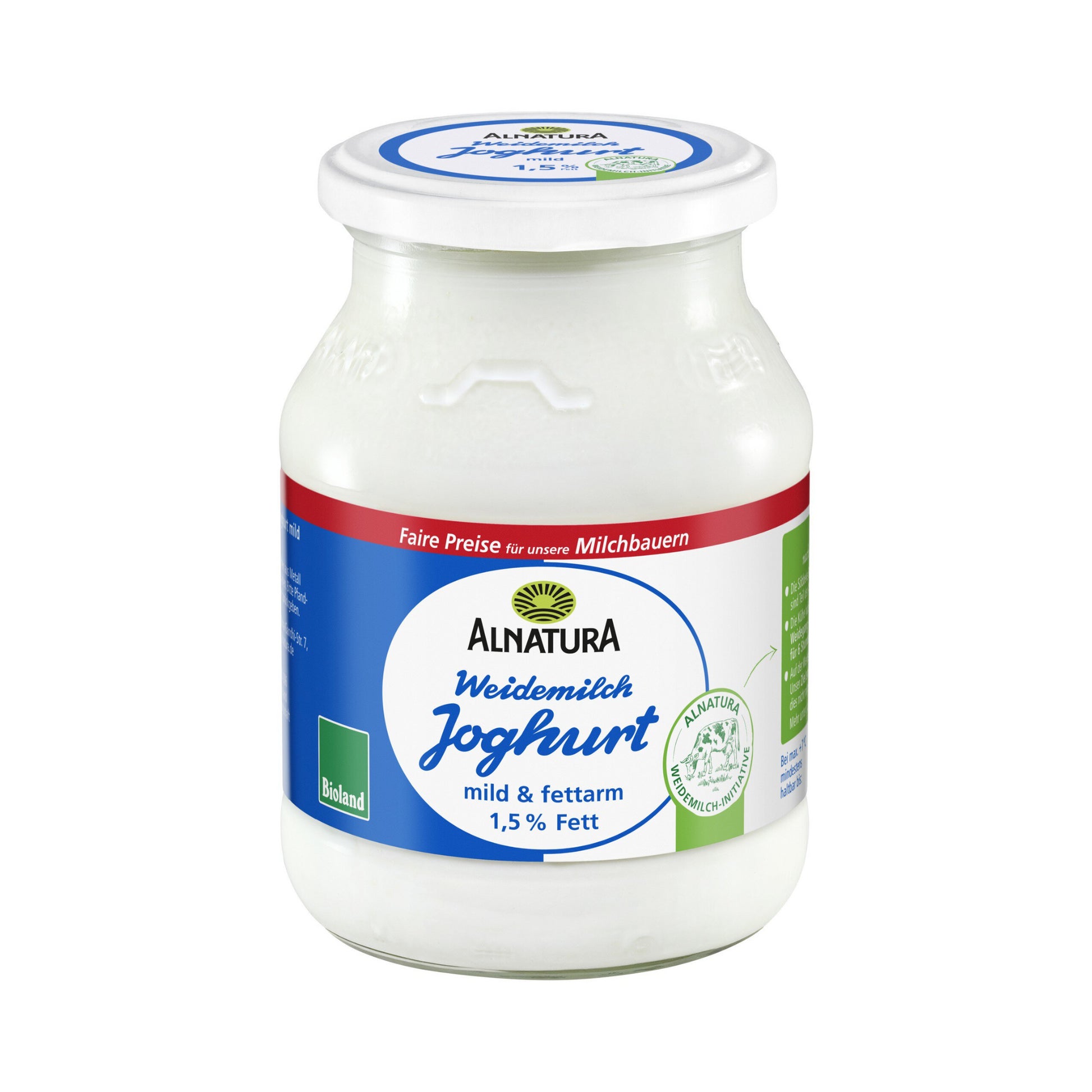 Bio Alnatura Joghurt mild 1,5% 500g MW foodpipe [Lebensmittel-Lieferservice Rostock]