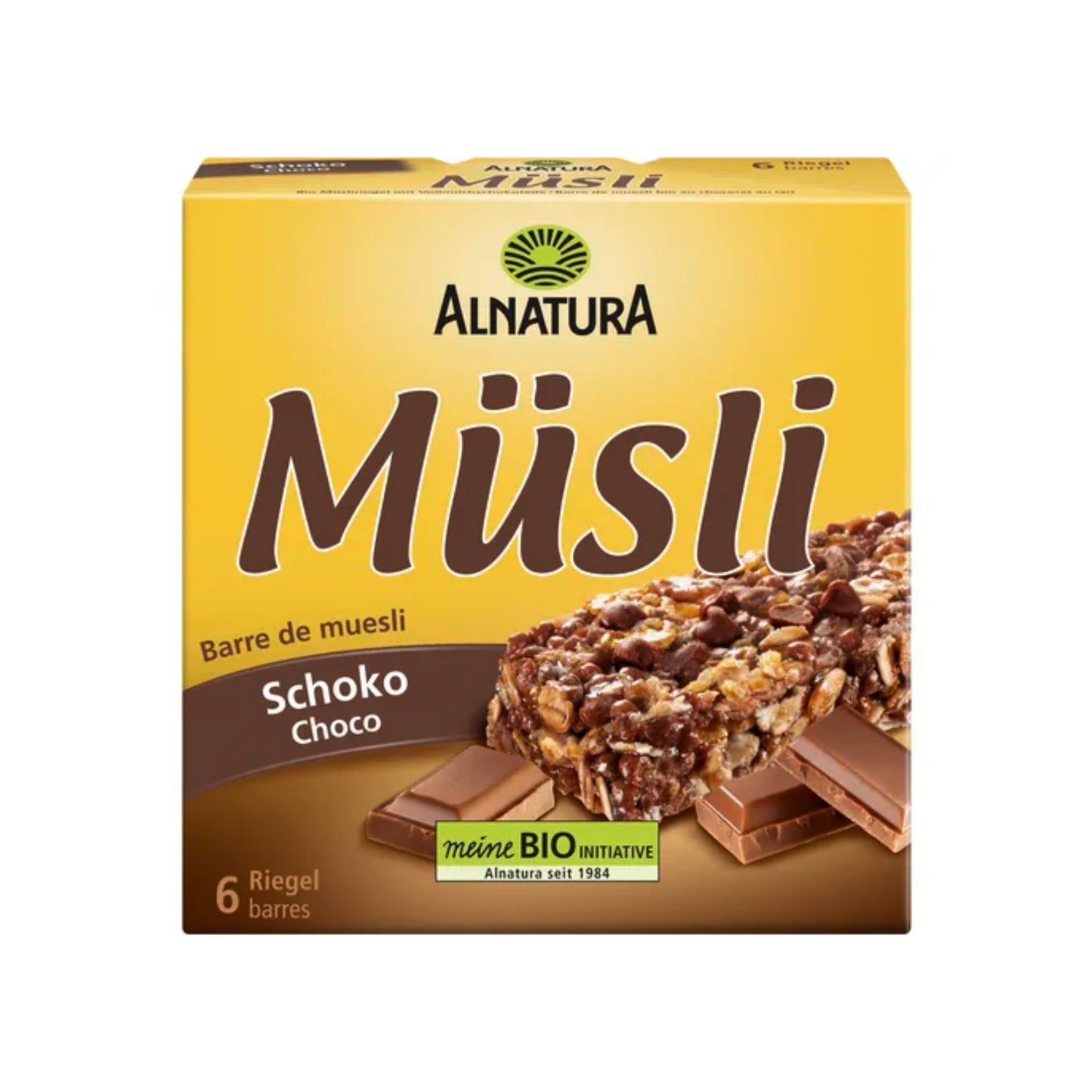 Bio Alnatura Müsli-Riegel Schoko 150g foodpipe [Lebensmittel-Lieferservice Rostock]