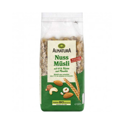 Bio Alnatura Nuss Müsli 500g foodpipe [Lebensmittel-Lieferservice Rostock]