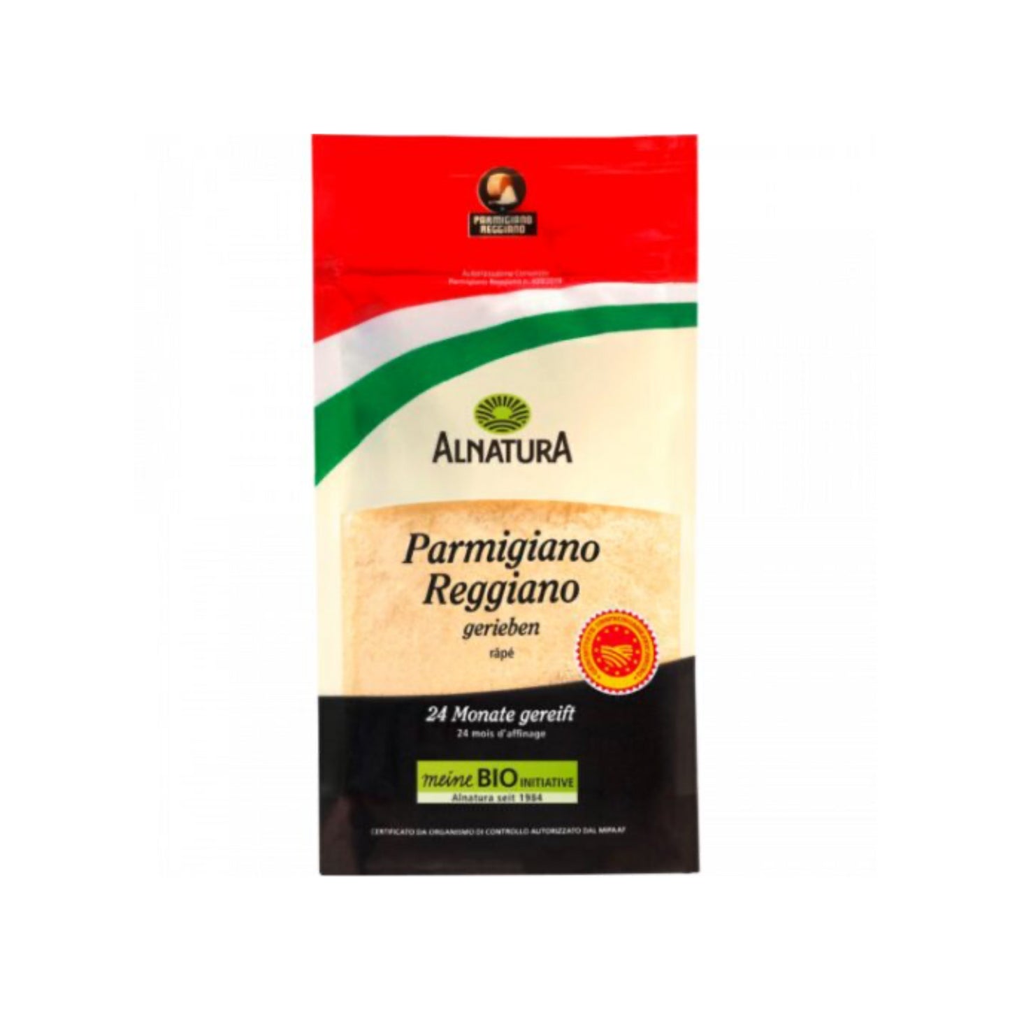 Bio Alnatura Parmigiano Reggiano 32% Dreiviertelfettstufe 40g foodpipe [Lebensmittel-Lieferservice Rostock]