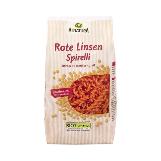 Bio Alnatura Rote Linsen-Spirelli 250g foodpipe [Lebensmittel-Lieferservice Rostock]