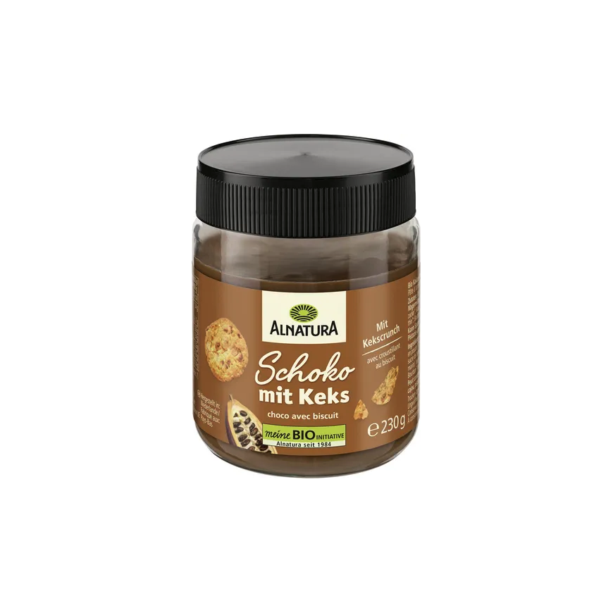 Bio Alnatura Schokocreme mit Keksstückchen 230g foodpipe [Lebensmittel-Lieferservice Rostock]