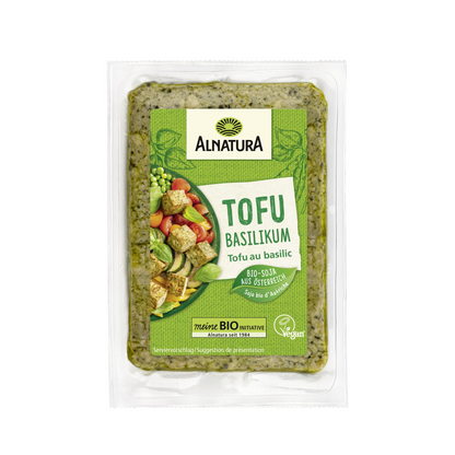 Bio Alnatura Tofu Basilikum 175g foodpipe [Lebensmittel-Lieferservice Rostock]