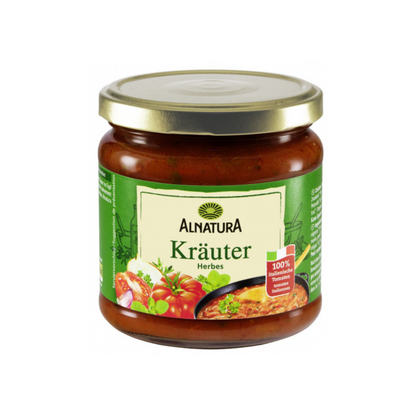 Bio Alnatura Tomatensauce Kräuter 350ml foodpipe [Lebensmittel-Lieferservice Rostock]