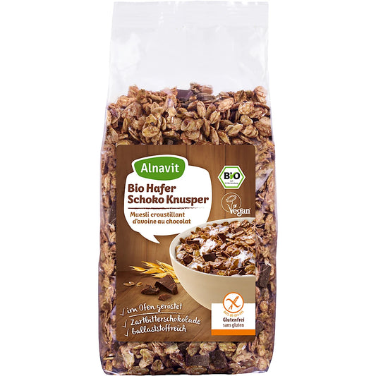 Bio Alnavit Hafer Schoko Knusper Müsli 300g foodpipe [Lebensmittel-Lieferservice Rostock]