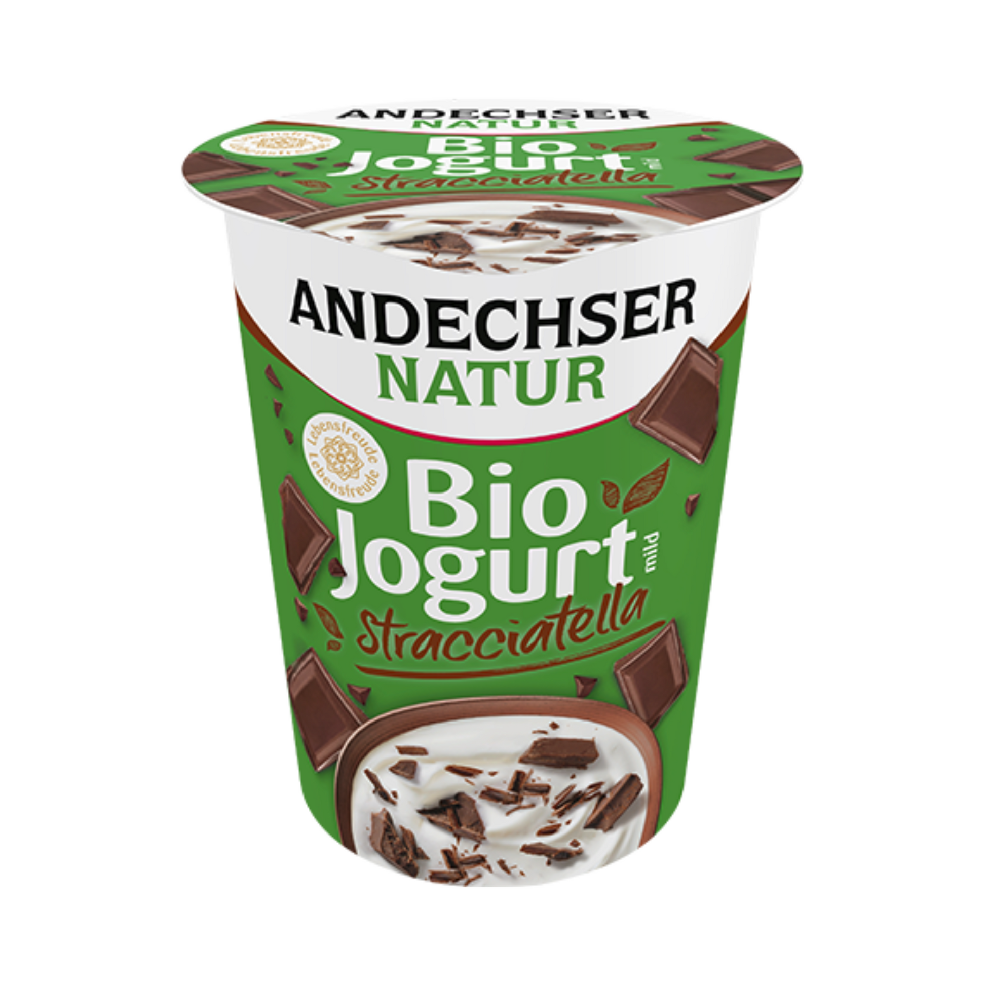 Bio Andechser Natur Joghurt mild Stracciatella 3,8%400g foodpipe [Lebensmittel-Lieferservice Rostock]