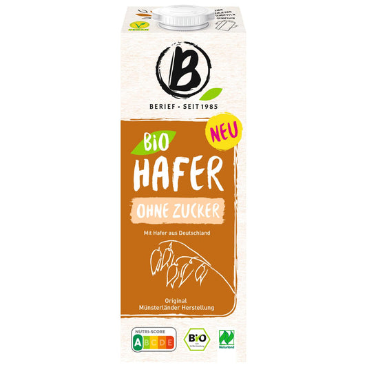 Bio Berief Hafer Drink ohne Zucker 1l foodpipe [Lebensmittel-Lieferservice Rostock]