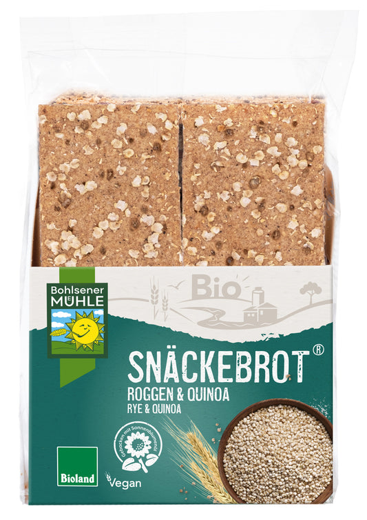 Bio Bohlsener Mühle Snäckebrot Roggen&Quinoa 200g foodpipe Rostock [Lebensmittel-Lieferservice Rostock]