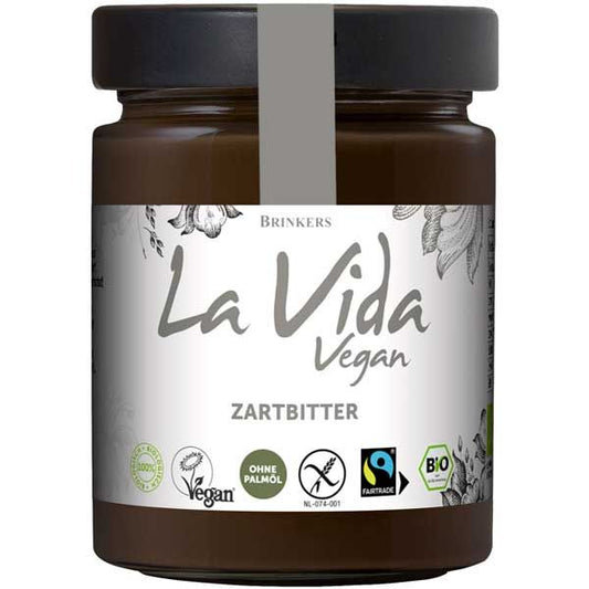 Bio Brinkers La Vida Zartbittercreme vegan 270g foodpipe [Lebensmittel-Lieferservice Rostock]