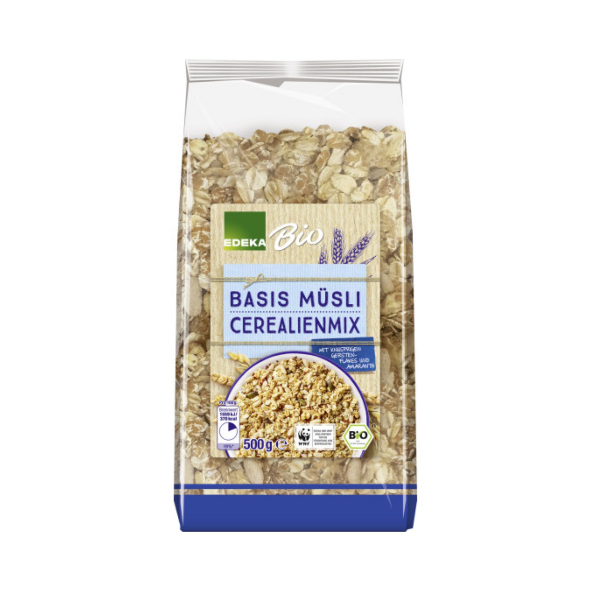 Bio EDEKA Basis Müsli Cerealienmix 500g foodpipe [Lebensmittel-Lieferservice Rostock]