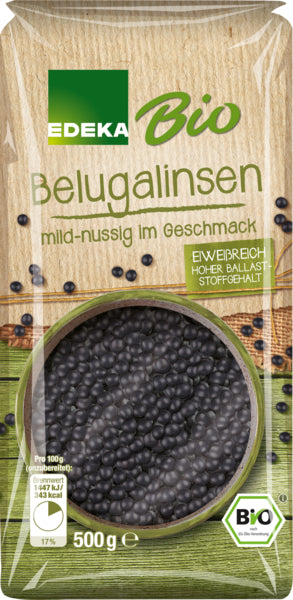 Bio EDEKA Beluga Linsen 500g foodpipe [Lebensmittel-Lieferservice Rostock]