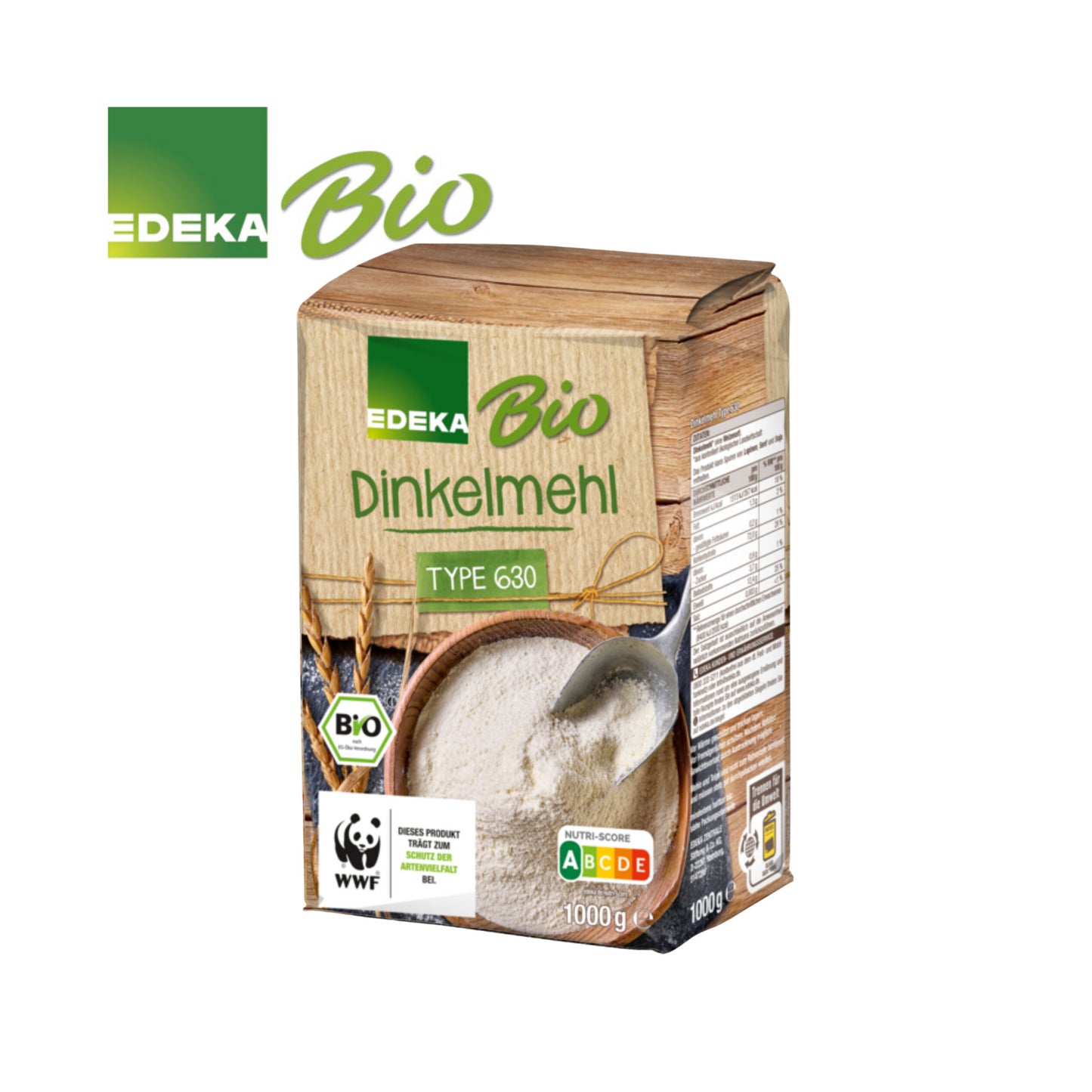 Bio EDEKA Dinkelmehl Type 630 1kg foodpipe [Lebensmittel-Lieferservice Rostock]