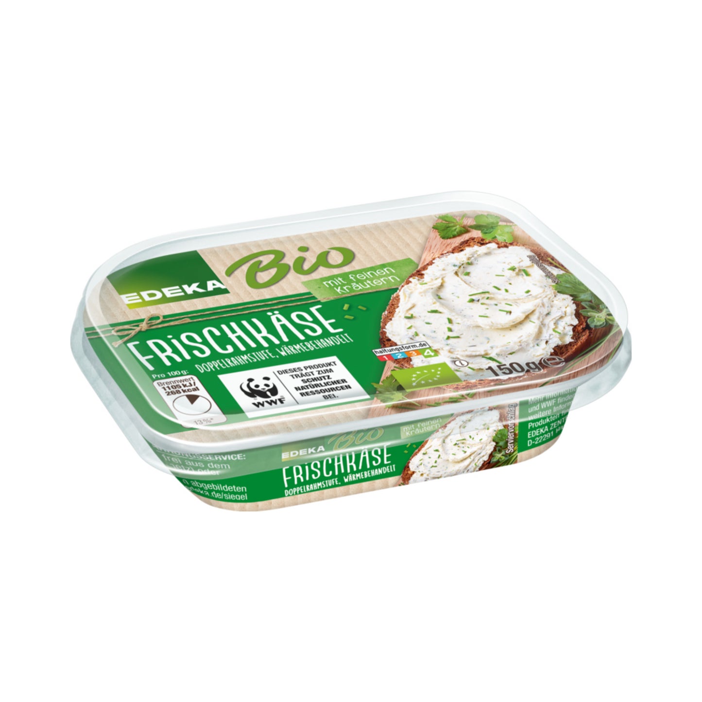 Bio EDEKA Frischkäse Kräuter 150g foodpipe [Lebensmittel-Lieferservice Rostock]