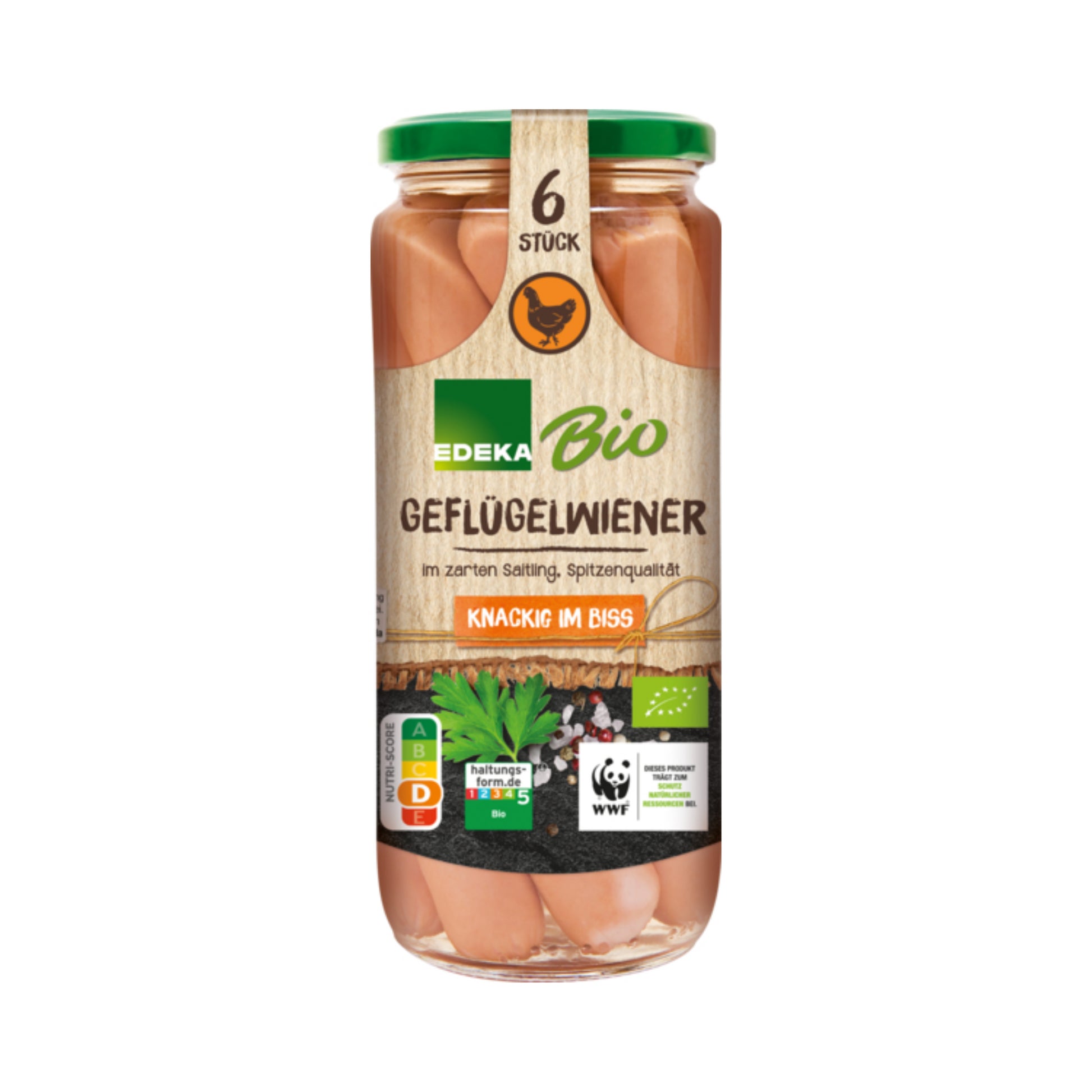 Bio EDEKA Geflügelwiener 550g foodpipe [Lebensmittel-Lieferservice Rostock]