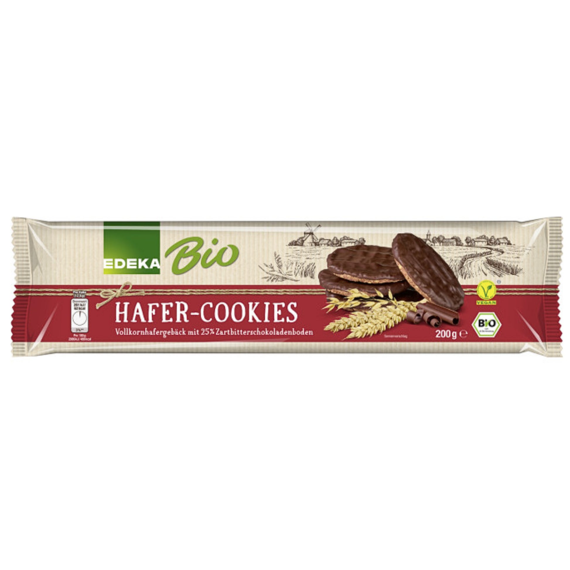 Bio EDEKA Hafercookie mit Zartbitter Schokolade 200g foodpipe [Lebensmittel-Lieferservice Rostock]
