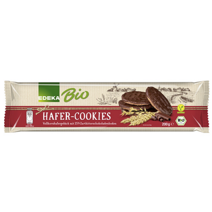 Bio EDEKA Hafercookie mit Zartbitter Schokolade 200g foodpipe [Lebensmittel-Lieferservice Rostock]