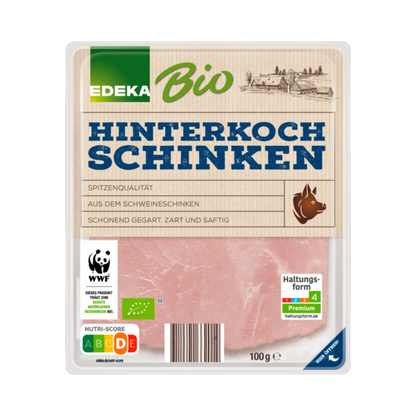 Bio EDEKA Hinterkochschinken 100g foodpipe [Lebensmittel-Lieferservice Rostock]