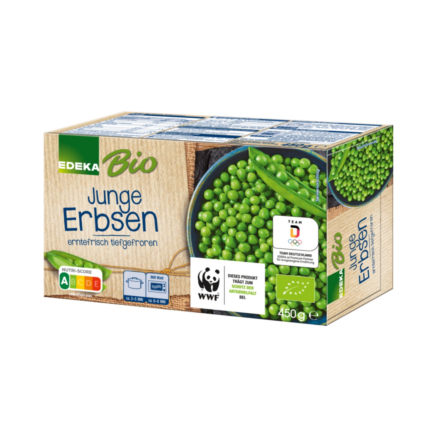 Bio EDEKA Junge Erbsen 450g foodpipe [Lebensmittel-Lieferservice Rostock]