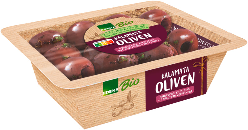 Bio EDEKA Kalamata Oliven mariniert 150g foodpipe [Lebensmittel-Lieferservice Rostock]