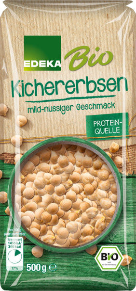 Bio EDEKA Kichererbsen 500g foodpipe [Lebensmittel-Lieferservice Rostock]