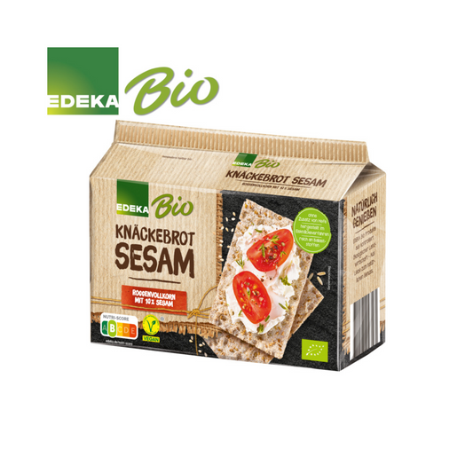 Bio EDEKA Knäckebrot Roggenvollkorn mit Sesam 250g foodpipe Rostock [Lebensmittel-Lieferservice Rostock]