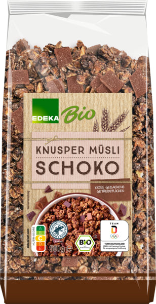 Bio EDEKA Knuspermüsli Schoko 500g foodpipe [Lebensmittel-Lieferservice Rostock]