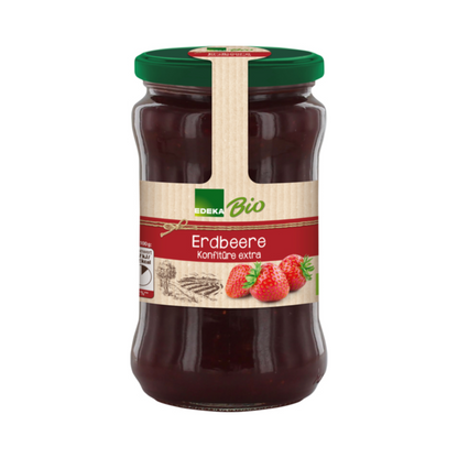 Bio EDEKA Konfitüre extra Erdbeere 330g foodpipe [Lebensmittel-Lieferservice Rostock]