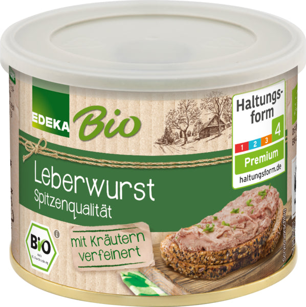 Bio EDEKA Leberwurst 200g foodpipe [Lebensmittel-Lieferservice Rostock]