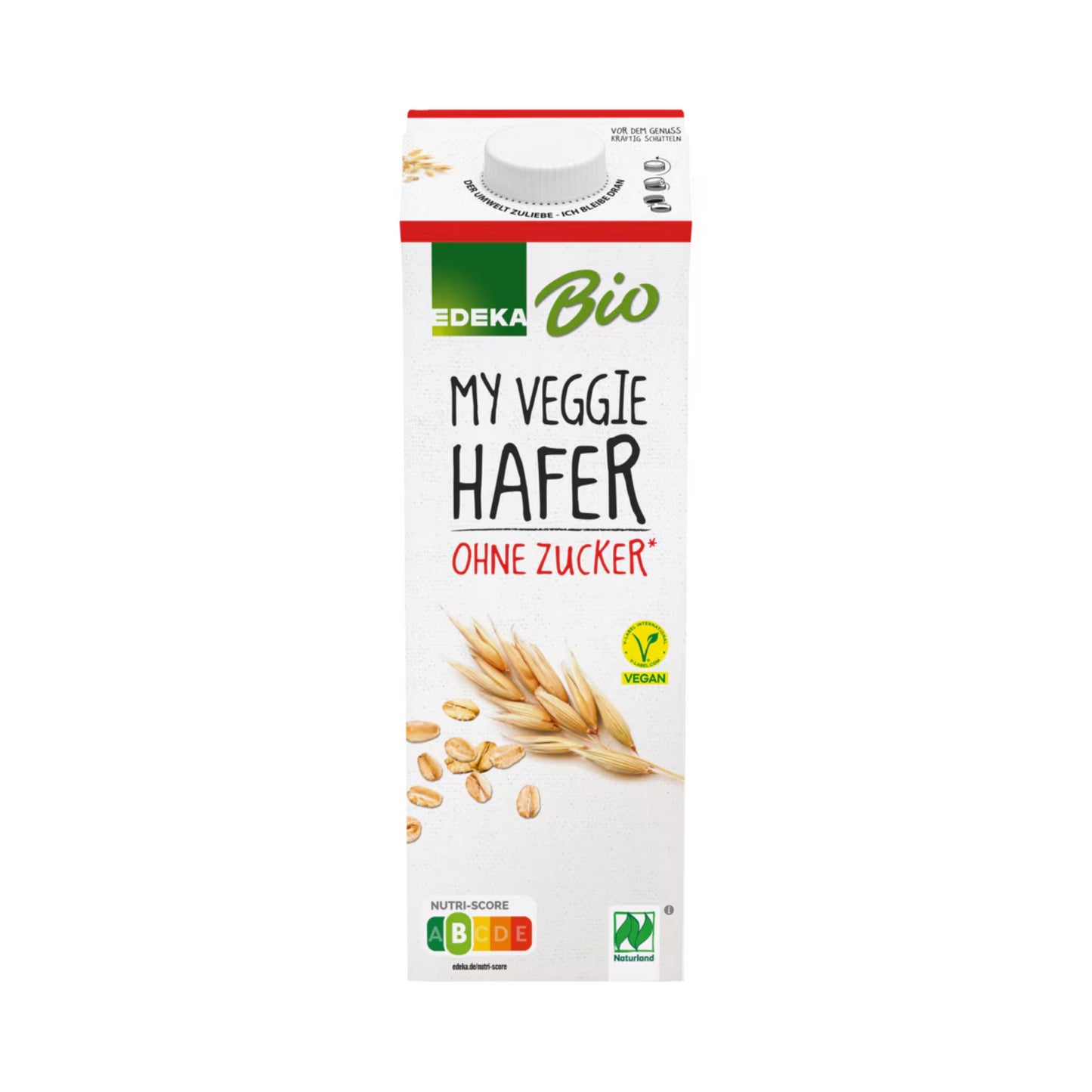 Bio EDEKA My Veggie Veganer Haferdrink ohne Zucker 1l foodpipe Rostock [Lebensmittel-Lieferservice Rostock]