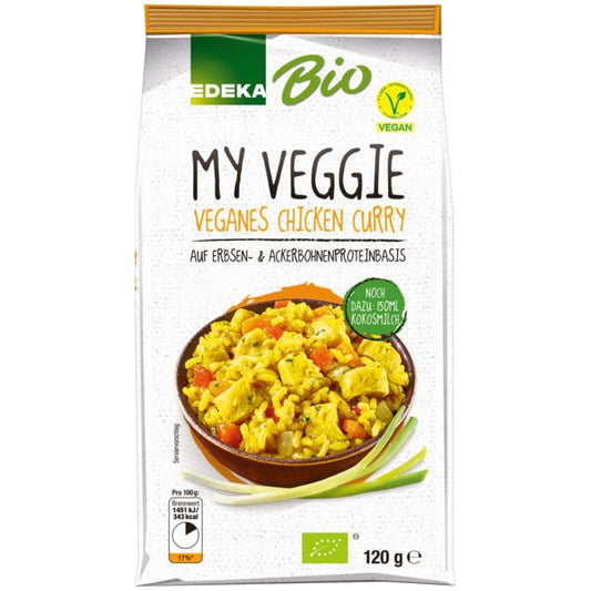 Bio EDEKA My Veggie Veganes Chicken Curry 120g foodpipe [Lebensmittel-Lieferservice Rostock]