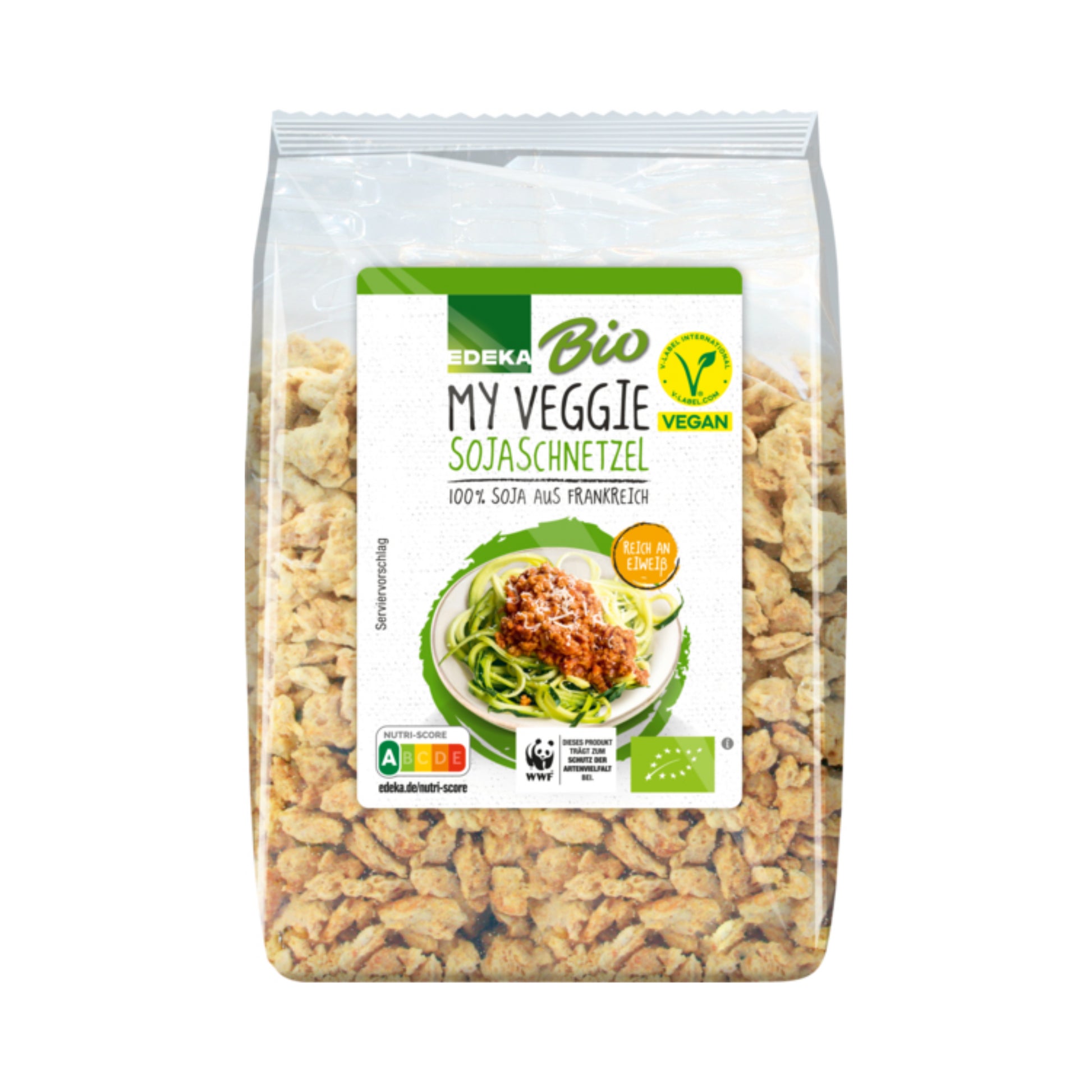 Bio EDEKA My Veggie Veganes Sojaschnetzel 150g foodpipe [Lebensmittel-Lieferservice Rostock]