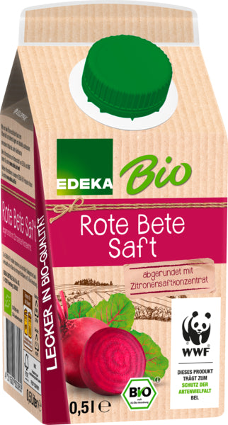 Bio EDEKA Rote Bete-Saft 0,5l foodpipe [Lebensmittel-Lieferservice Rostock]