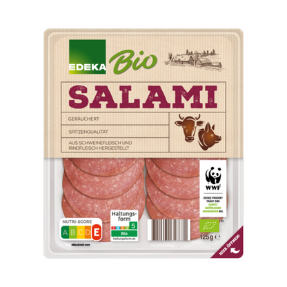 Bio EDEKA Salami luftgetrocknet 125g foodpipe [Lebensmittel-Lieferservice Rostock]