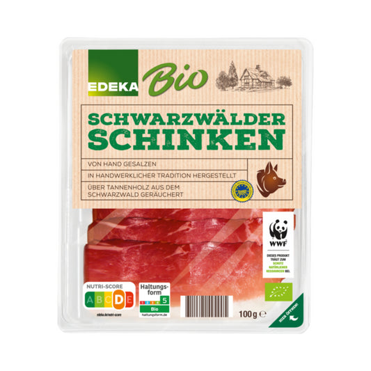 Bio EDEKA Schwarzwälder Schinken 100g foodpipe [Lebensmittel-Lieferservice Rostock]